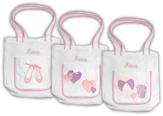 Girl's Cotton Velour Beach Bag